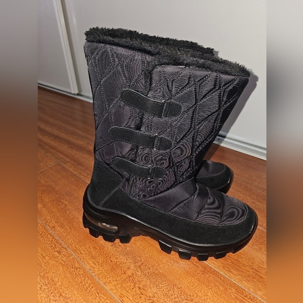 Womens Snow Boots Fur Lining Bootie Warm Ankle Booties Outdoor Thicke Size 9/9.5